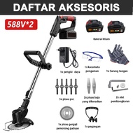 Mesin Potong Rumput Baterai 1090V / 588V Mesin Pemotong Rumput Taman Alat Potong Rumput Cordless Law