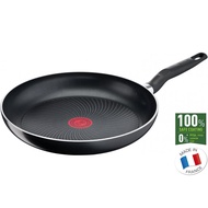 Tefal START'EASY Titanium Nonstick Induction Frying Pan (24cm, 28cm, 30cm, 32cm) Dishwasher Oven Safe No PFOA THERMO-SIGNAL Heat Indicator Black