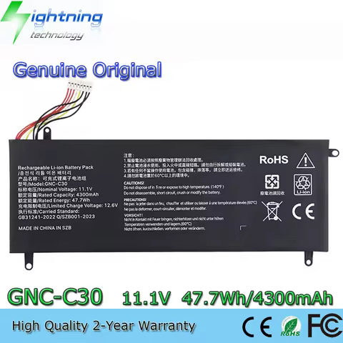 New Genuine Original GNC-C30 11.1V 47.73Wh Laptop Battery for GIGABYTE U2442 U24F P34G-V2 Gaming Ser