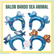 Sea Animal Headband Balloons Shark Whale Headband Balloons Nemo Sea Lion Sea Animal