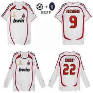 0607ac Milan Retro Jersey Championship Final Edition No. 22 Kaka Away Short Long Sleeve ac Inzaji Fo