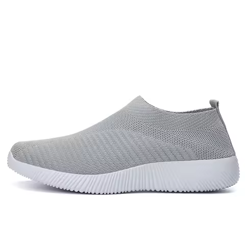 Women Vulcanized Shoes High Quality Women Sneakers Slip On Flats Shoes Women Loafers Plus Size 44 Wa