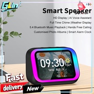 AI Smart Bluetooth 5.4 Speaker - HD Touch Screen with Voice Assistant, Hi-Fi Stereo & Electronic Alb