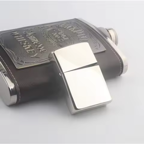 Cupronickel Metal Shell Lighter Cover Case, Not Polished, Unpolished DIY Parts, for Zippo Lighter
