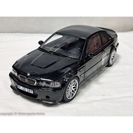 1: 18 Norev BMW M3 CSL E46 2003 Black ※ Alloy Full Open