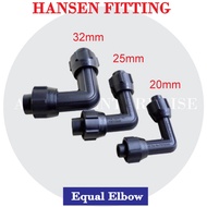 Hansen Poly Pipe Fittings/Hansen Connector Equal Elbow / Bend (20mm/25mm/32mm)