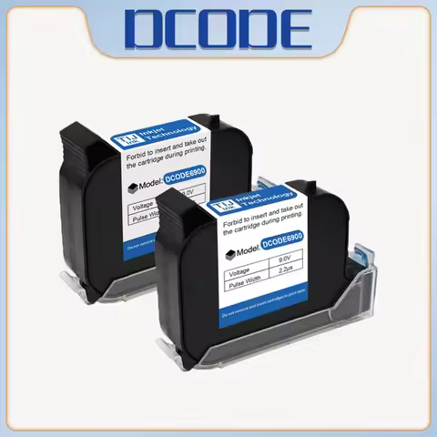 DCODE 6900 12.7mm Economy High Quality TIJ Online Handheld Inkjet Printer Cartridge Fast Drying Wate