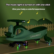 Beige Yoyo Car Twist Car Kids Child Plasma Car Swing Car with Light Music Outdoor Baby Car Kereta YO