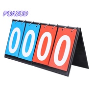 MAYSHOW Easy Flip Score Keeper, 2-Digit 4-Digit Portable Flip Scoreboard, Scoreboard 3-Digit Flip Me
