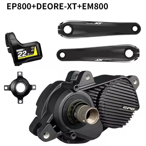 for shimano EP8/EP800+EM800+DEORE XT 104BCD Mid-engine 60Nm 250W Electric Bicycle, 25 km/h, EP-800 M