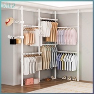 Ceiling drying clothes rack floor household hanging clothes rack free punching retractable drying rod balcony drying clothes rack