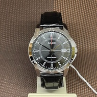 Casio MTP-V004L-1C Black Analog Leather Date Quartz Classic Dress Men's Watch