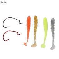 60pcs T-Tel Road Runner Fishing Rod Crank Set Fake Bait Tackle