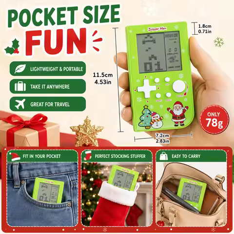 Portable Classic Brick Game Console 26 in 1 Retro Handheld Game Player Christmas Holiday Gift