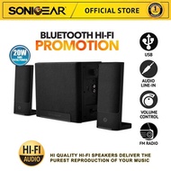 SonicGear Space 3 Hi-Fi Bluetooth Speaker Pure Rich Sound with [Radio/ USB/ TF Card Playback]