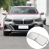 Car Memory Steel Ring Sun Shade Front Car Sunshade Cover For BMW 5 Series G60 2024 Auto Interior Acc