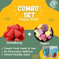 Ramadan Healthy Combo set Freeze Dried Strawberry 50g  Freeze Dried Yogurt Cube 50g 2unit