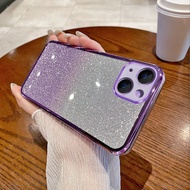 casing iPhone 12 Mini 13mini Plated Phone Case Sparkling Powder Phone Case
