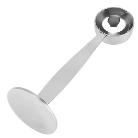 Coffee Tamping Measure Spoon Dual Purpose Stainless Steel Coffee Bean Powder Measuring Spoon Scoop