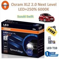 Osram หลอดไฟหน้า รถยนต์ XLZ 2.0 Next Level LED+250% 6000K Suzuki Swift สวิฟ แถมฟรี LED T10 รับประกัน
