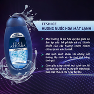 Sữa Tắm Gội Nam FELCE AZZURRA Hương Nước Hoa 2 In 1 Fresh Ice Mát Lạnh Sảng Khoái 250ml & 400ML