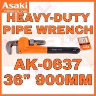 ASAKI JAPAN AK-0637 36" HEAVY-DUTY PIPE WRENCH SEPANA PAIP 36" SPANNER