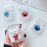 Cute Cartoon AirPods Case Protective Plastic Transparent Cover Case Earpod Case Plain Case Silicone 