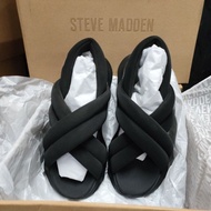 STEVE MADDEN HURDLE 2 BLACK 7.5 38 24CM AUTHENTIC OFFICIAL STORE GOOD DURABLE SANDALS SHOES Wanita W
