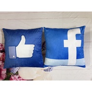 Set of 2 Facebook and Like Pillowcases
