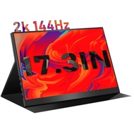 17.3 INCH 2K 144Hz Portable Monitor Gaming Screen Smartphone Type-c HDMI Game Display For PS5 X Switch Laptop Gamer Mini PC