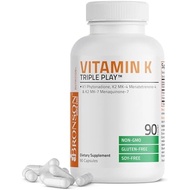 Vitamin K Triple Play (Vitamin K2 MK7 / Vitamin K2 MK4 / Vitamin K1) Full Spectrum Complex Vitamin K