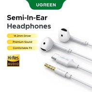 UGREEN Wired In-Ear Earphones with Mic, 3.5mm AUX / Type-C Jack Wired Earbuds