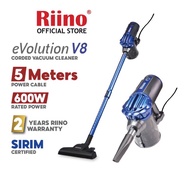Riino v8 super cyclone vacuum handheld bagless motorized brush vacuum