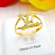 Ring Cincin LV Gold Emas Bangkok FREE COP 916