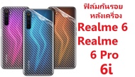 Sticker ฟิล์มคาร์บอนไฟเบอร์ลายเคฟล่า OPPO Realme 6, Realme 6 Pro,Realme 6i สำหรับติดกันรอยด้านหลัง ออปโป เรียลมี หก,หก โปร