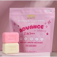 💯𝗢𝗥𝗜𝗚𝗜𝗡𝗔𝗟🔥 WNA Whitening & Repairing Soap Advance 100g SPF 15+ 2in1