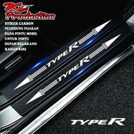 Cutting sticker Sill Plate Car Type r Car Door Step Sticker Type r