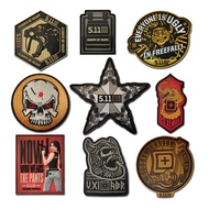 511 Badge Armband 3D Bump PVC Rubber Velcro Tactical Military Badge Soft silicone Badge Package With