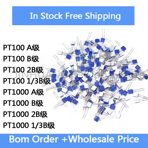 2Pcs PT100 PT1000 Thin Film Resistance Platinum Resistance Chip M222 Temperature Sensor In Stock Who