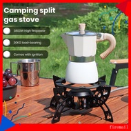 [FM] Portable Gas Stove Mini Windproof Stove High Power Portable Camping Gas Stove Windproof Burner 3800w Adjustable Flame Outdoor Backpacking Stove Foldable for Southeast