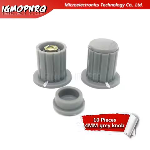 10pcs 4mm Grey knob button cap is suitable for WXD3-13-2W WXD3-12 WXD3-13 potentiometer knob Inner H