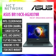 Asus BR110CK-AGJ0378R ASUS Laptop (Celeron N4500, 4GB, 128GB SSD, Intel HD, 11.6 , W10PRO)