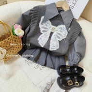 马甲套装Vest set女童套装春秋款2025新款洋气时髦儿童秋装女孩马甲衬衫裙子三件套新款2025.10.15