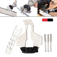 Chain sharpener kit, rotary chain tool, saw blade sharpener, guide drill adapter