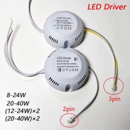 Round LED Driver 3 colors Adapter For LED Lighting AC220V Non-Isolating Transformer For LED Ceiling Light 8-24W/24-36W/12-24W×2