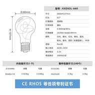 Đèn LED Nhựa Dây Đồng Bóng A60 E27 2W 20 Hạt Trang Trí Lễ Hội Giáng Sinh Đèn Trang Trí