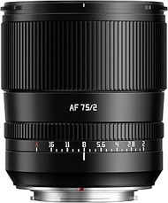 TTARTISAN 75mm F2 Camera Lens for Fuji X Mount Autofocus, Full Frame Portrait Lens