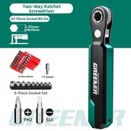 Reversible 90 Degree Ratchet Screwdriver Set