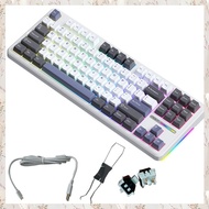 (MDQS) Aula F87 Mechanical Keyboard Set 87 Key Hotswap Wireless Keyboard RGB PBT Gaming Keyboard Set