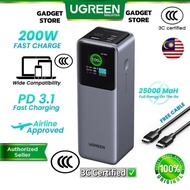 【3C Certified CCC】UGREEN 200W Nexode PowerBank 25000mAh PD 3.1 Laptop Fast Smart Display PB721 PB722
